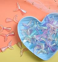 Vista 9 de 18 Pcs Miniature Mermaid Figurines,Mini Mermaid Tail Figurines for Cake Decoration Home Terrarium Decoration DIY Crafts