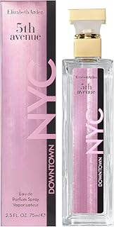 Elizabeth Arden - 5th Avenue Downtown NYC Eau de Parfum, Fragancia Afrutada, Floral y Amaderada, con Notas de Matcha de Pera, Salvia, Jazmín, Sándalo, para Mujer, 75ml