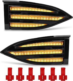 Señal de giro LED XTEVU, lámpara de funcionamiento diurna, compatible con CX-5 2022+, tira de luz antiniebla delantera, lámpara secuencial de azul ámbar