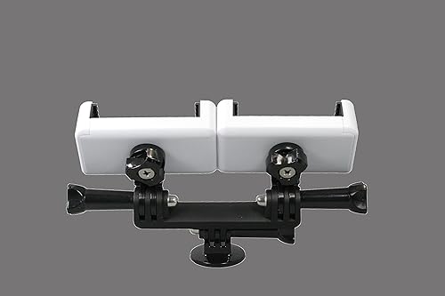 Miniatura 3 de Adaptador de montaje de trípode dual para teléfonos inteligentes y cámaras de acción