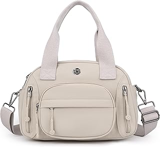 Wytidian Nylon Shoulder Bag for Women, Roomy Multiple Pockets Crossbody Bags Casual Ladies Handbag for Travel Work Daily