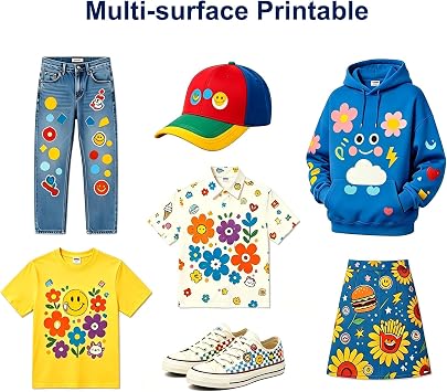 A3 DTF Printer 1390, Semi-Automatic Direct to Film Transfer Machine with White Ink Circulation, Complete Kit for DIY T-Shirt Printing (Incl. 5x250ml Ink & Film,Software,250g Powder)