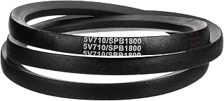 uxcell 5V710 V-Belt, Classic Wrapped Rubber V-Belt 71" Outside Circumference x 0.62" Width x 0.53" Height for Industrial Machinery Equipment, Black