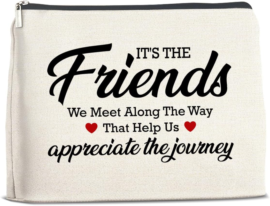 Appreciation Gift for Friends Bestie Women Friendship Makeup Bag