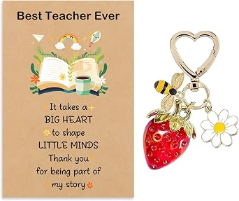 Gifts for Teacher - Christmas Teacher Appreciation Gifts Keychain,End of Year Thank You Teachers Thanksgiving Gift for Best Teachers Women Men,Retirement Valentine Day Gift Birthday Presents