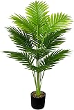 AIVORIUY Grandes Plantes Artificielles Interieur Extérieur en Pot Fausse Plante Verte Décoration avec Faux Branches pour Maison Chambre Salon Balcon Cour Jardin Bureau (80cm Palmiers Haut) - 1