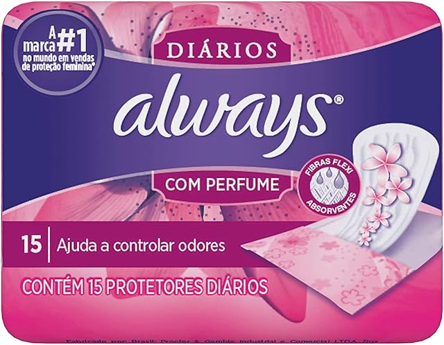 Protetores Diários Always Com Perfume 15 Unidades