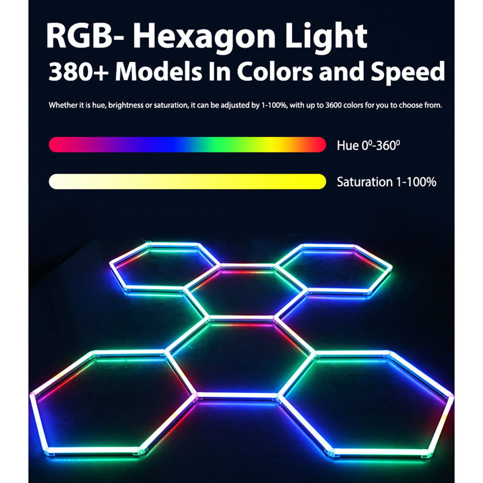 Sufitowa sześciokątna lampa garażowa LED Honeycomb Detailing Car Auto Body Repair Myjnia samochodowa Warsztat Liniowa lampa rurowa z ramą