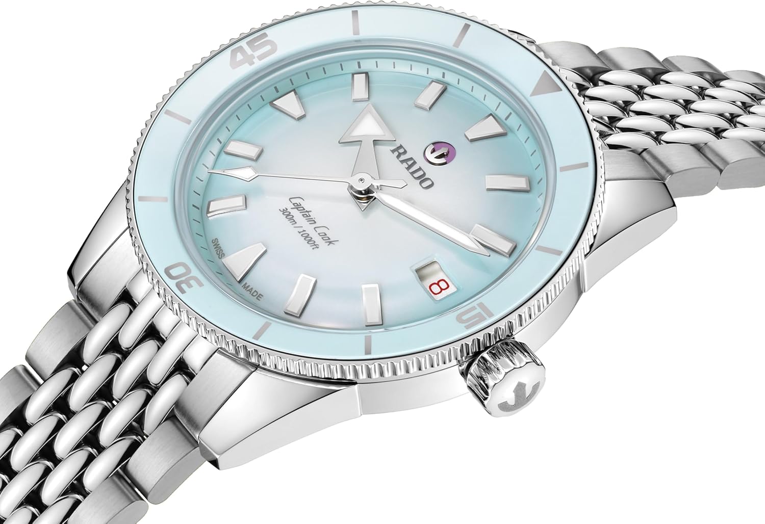 Rado -Captain Cook-Unisex-Swiss Automatic Watch-Stainless Steel-Sapphire Crystal -39mm