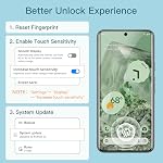 JETech Screen Protector for Google Pixel 8 with Camera Lens Protector, Flexible TPU Film, Fingerprint ID Compatible, HD Clear, Easy Install, 2-Pack Each