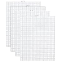 Vista 1 de 4 piezas de 7 hojas de lona de plástico transparente de malla para proyectos de manualidades, bordado, divisor de peceras, proyectos de punto