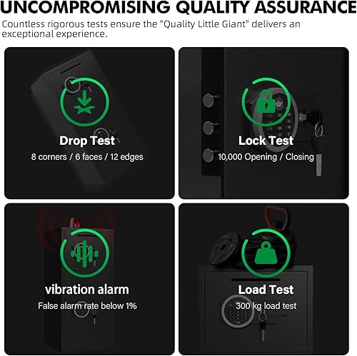 Miniatura 6 de Caja fuerte grande para el hogar, resistente al fuego, impermeable, 6.0 Cub Money Safe con ranura para caídas y caja de almacenamiento de metal,