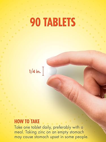 Miniatura 3 de Gluconato de zinc de 50 mg | 90 tabletas | Mineral esencial quelado | Suplemento vegetariano, sin OMG y sin gluten | por Sundance