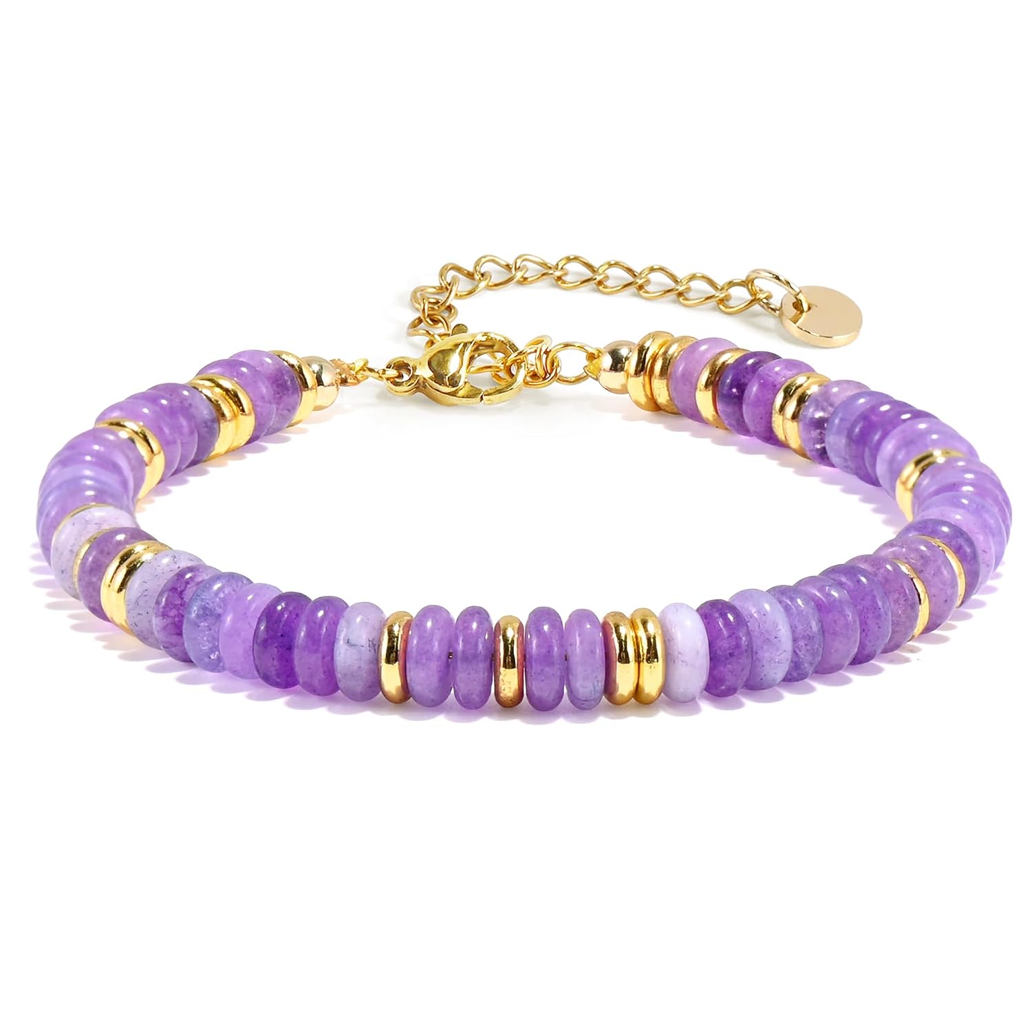 VIBILIA Gold Plated Bracelets for Women, Boho Bangle Bracelets, Beaded Bracelets Trendy, Handmade Gold Jewelry, Fashion Birthday Gifts for Women Friend on Valentine's Day Easter... - Image 9
