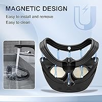 Vista 4 de Interfaz facial magnética para PSVR 2 de liberación rápida cubierta de cara soporte de carcasa para gafas PS VR2 accesorios antiarañazos