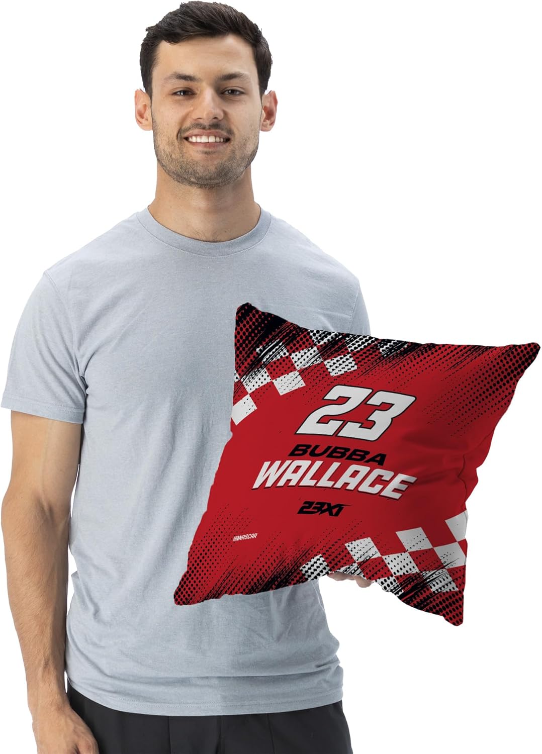 Northwest NASCAR Double-Sided Throw Pillow 18x18 Inches, Soft Decorative Racing Accent Cushion