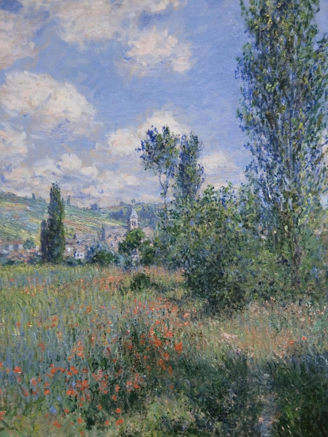 ART.COM Wall Art Print View of Vetheuil by Claude Monet, 18" x 24"