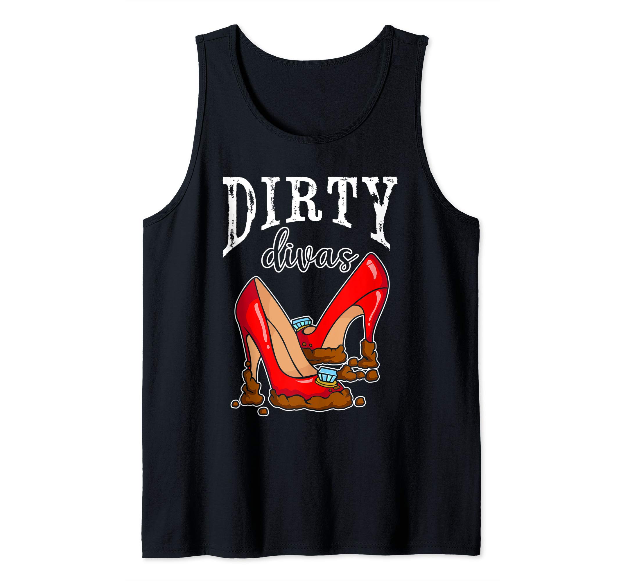 Mud Run Princess Dirty Divas Team Girls ATV Muddin Tank Top