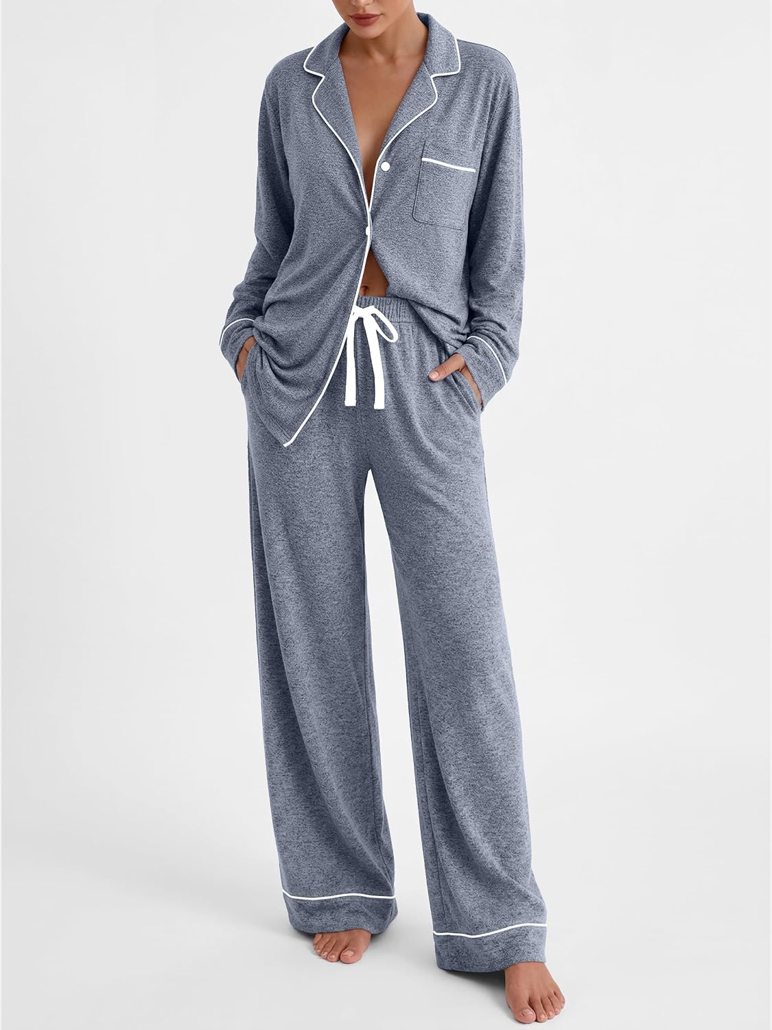  Women's Long Sleeve Pajama Sets Lounge 2 pieces 2026 Fall thumbnail