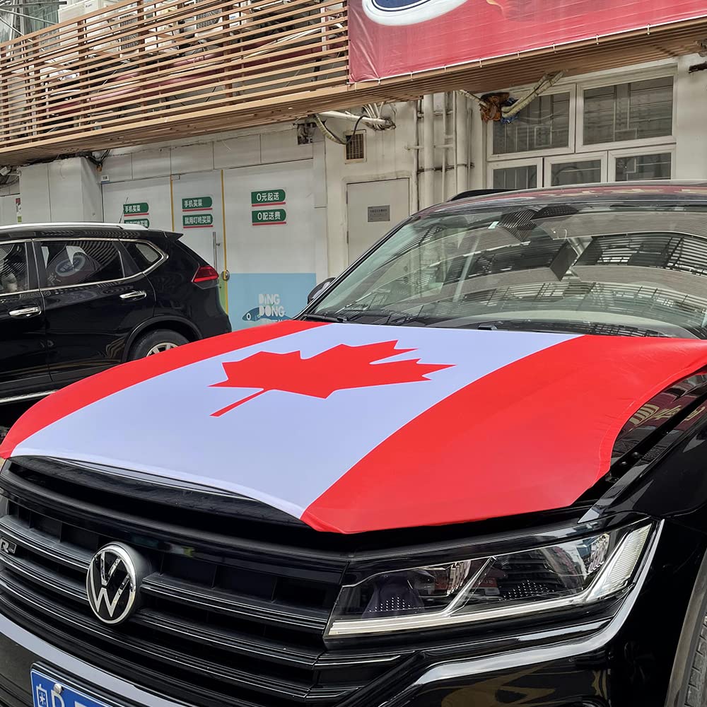Car Flag Hood Cover for Canada National Flag - 2026 World Cup