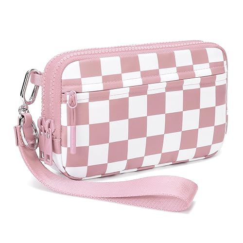 FODOKO Wristlet wallets for women Nylon Quilted Wallet with 4