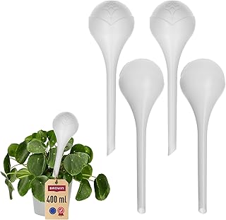 Browin 720911 - Bolas de riego para Plantas (400 ml, 4 Unidades), Color Blanco