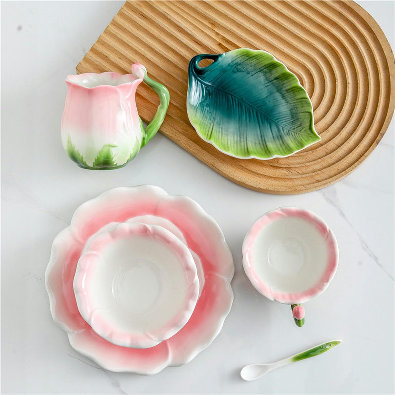 Amazon.com | Enamel Colored Rose Ceramic Coffee Mark Water Cup