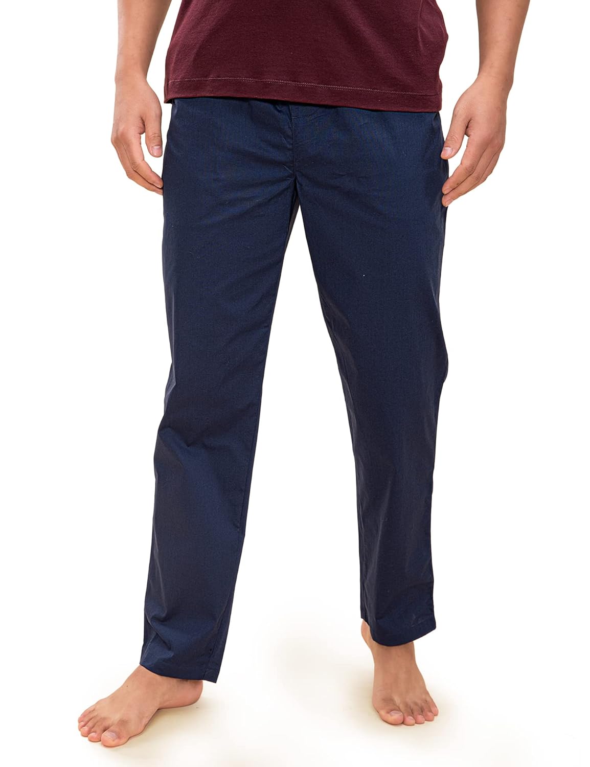 DAMENSCH Regular Fit Cotton Blend Casual Pyjama for Men with Dual Pockets and Breathable Waistband – Anti-Bacterial, Stretchable and Comfortable