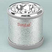 Vista 4 de StonyLab Dewar - Frasco de vidrio de borosilicato semiesférico con base de aluminio, profundidad interior de 3.543 in y diámetro interior de 3.701