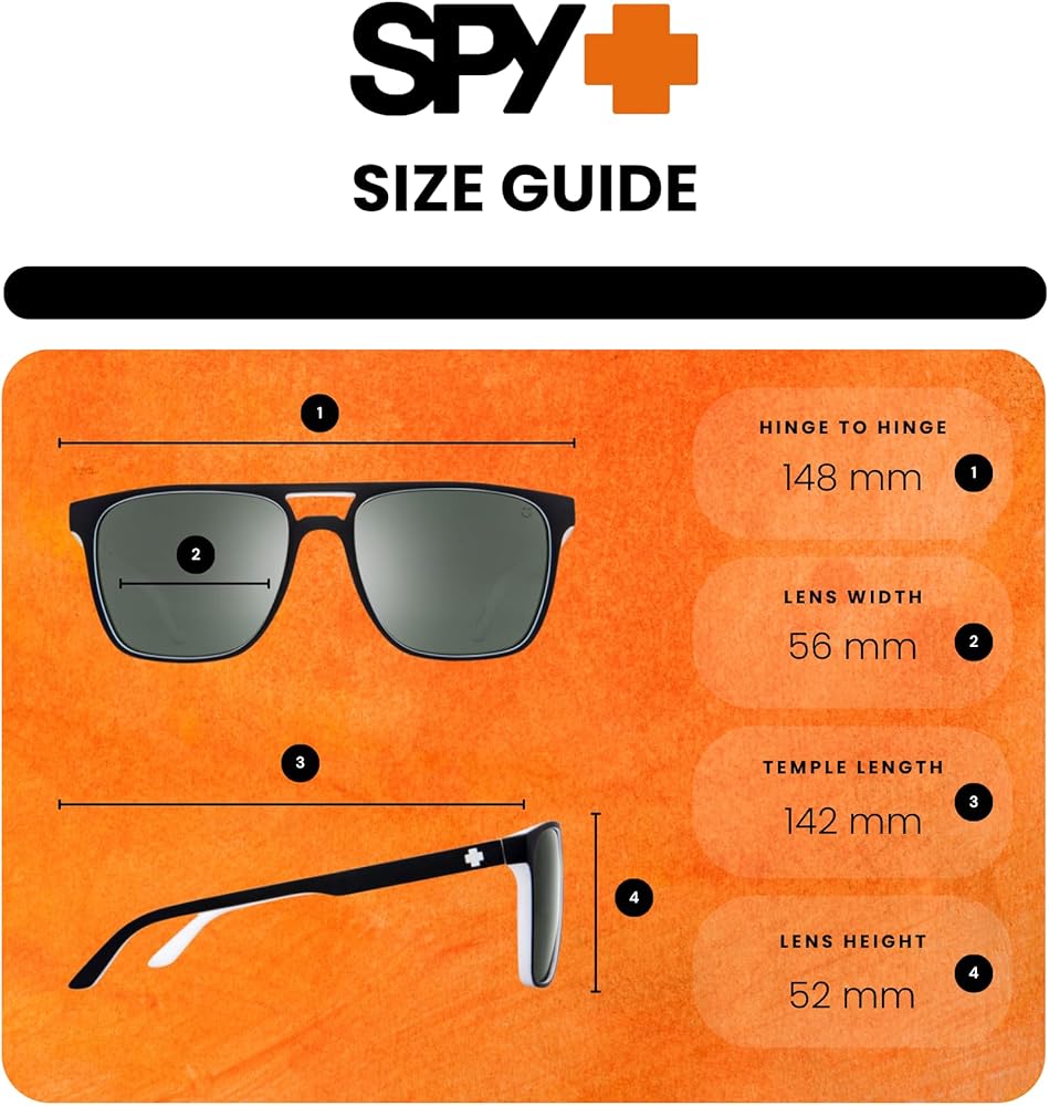 Amazon.com: Spy Czar 673526209790 56 MM Square Sunglasses for Men