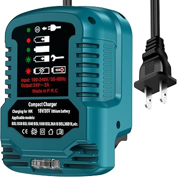 for Hitachi 18V 36V Battery Charger, Fast Charger for BSL1815 BSL1820 BSL1825 BSL1840 BSL1850 BSL1860 Batteries with LCD Indicator