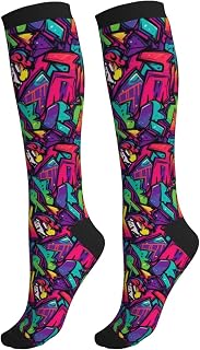 Avocado Compression Socks Women Men Knee High Stock for Running Work Support Nurses Travel