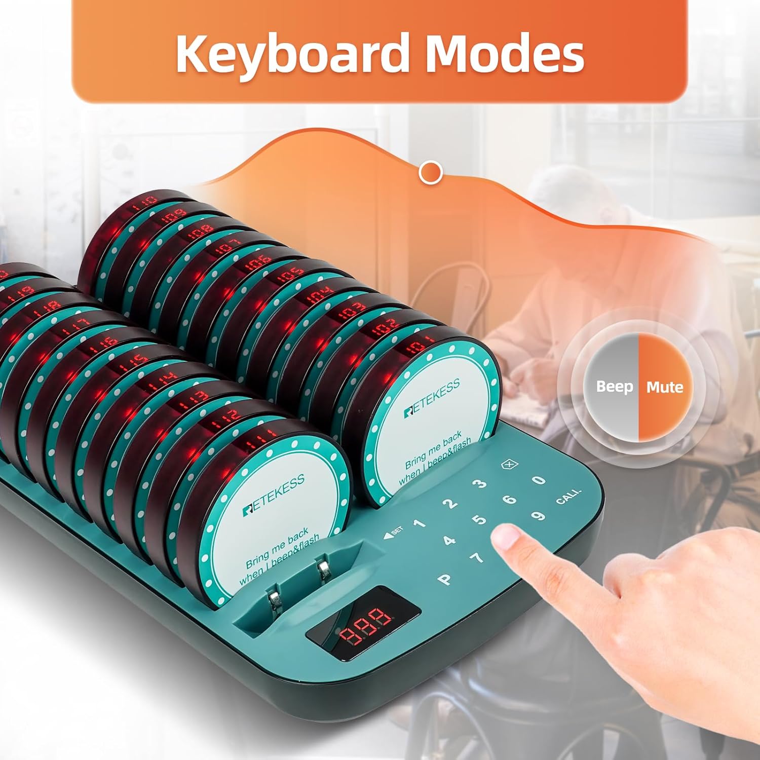 Retekess TD167F transmitter keypad with digital display