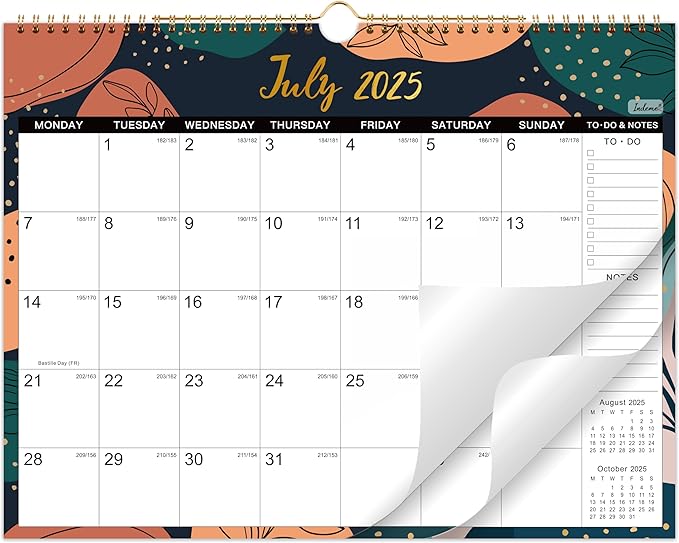 Calendario 18 Meses Julio 2025 Diciembre 2026 Calendario De Pared