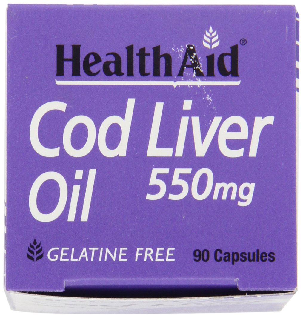 Health Aid Cod Liver Oil 550mg, 90 Caps