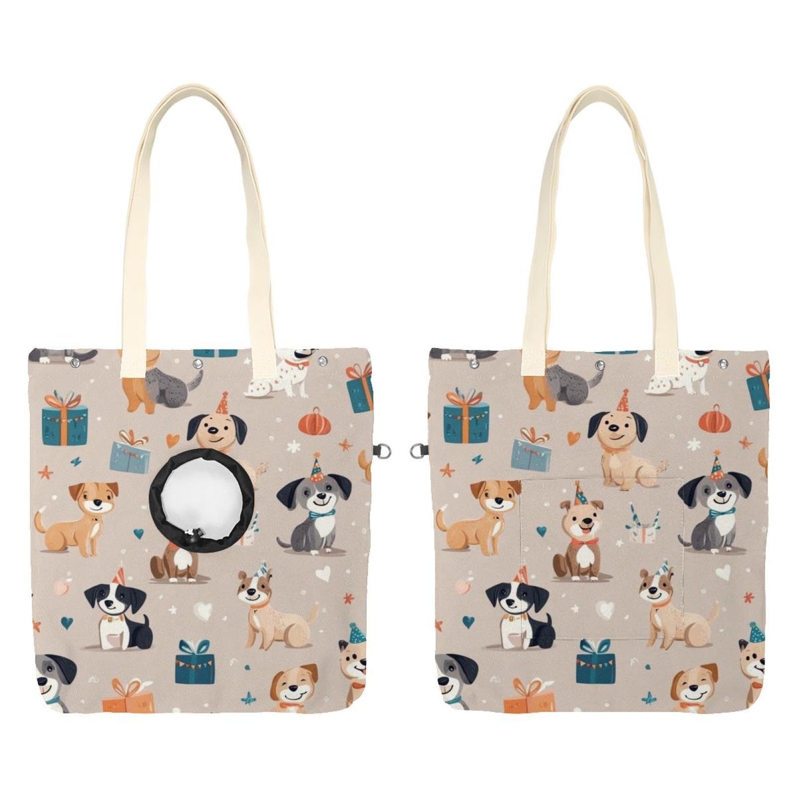 Sac de sortie pour chat et petit chien | Sac à bandoulière mains libres