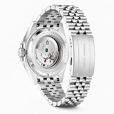 Pagani Design GMT Watches for Men, Automatic Watch, 5 Link Bracelet, 42mm