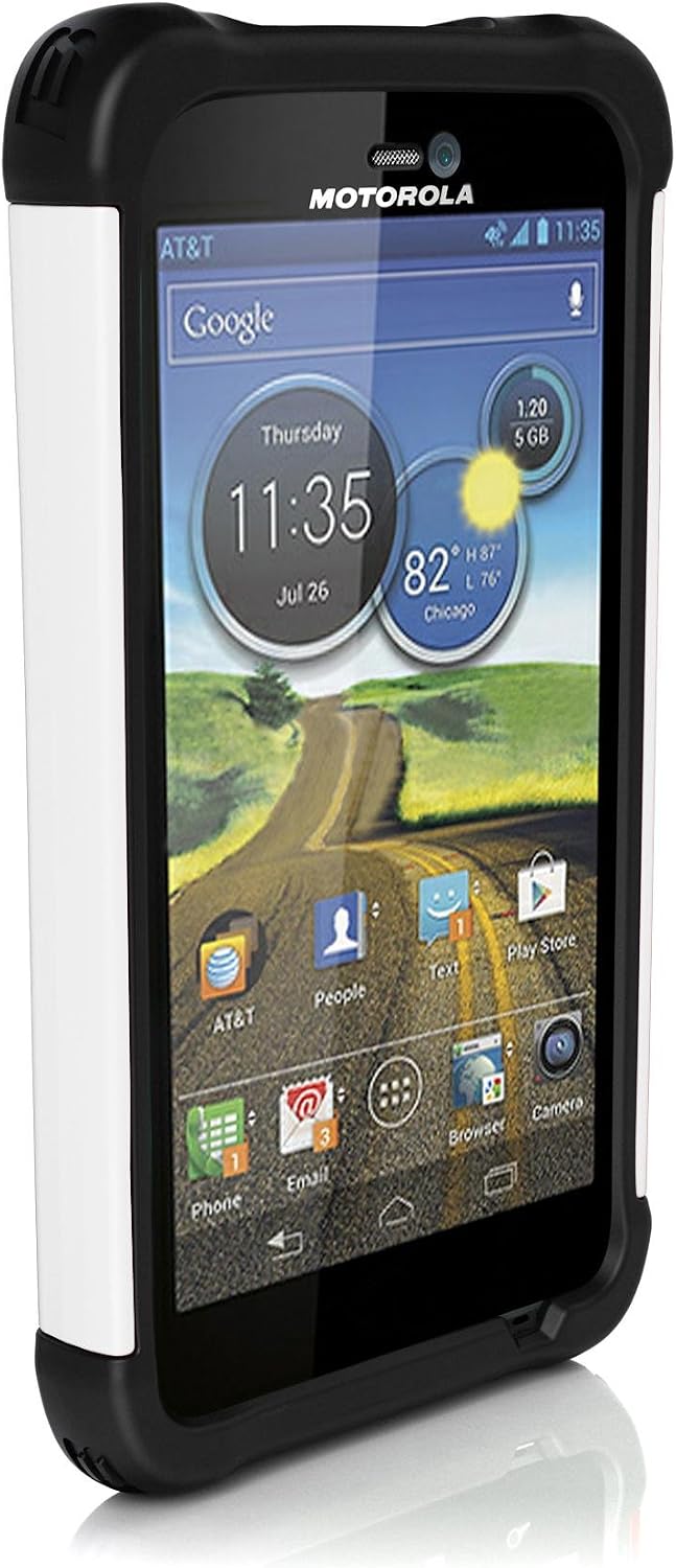 Ballistic SG0931-M385 Screen Guard for Motorola Atrix HD - 1 Pack - Retail Packaging - Black/White