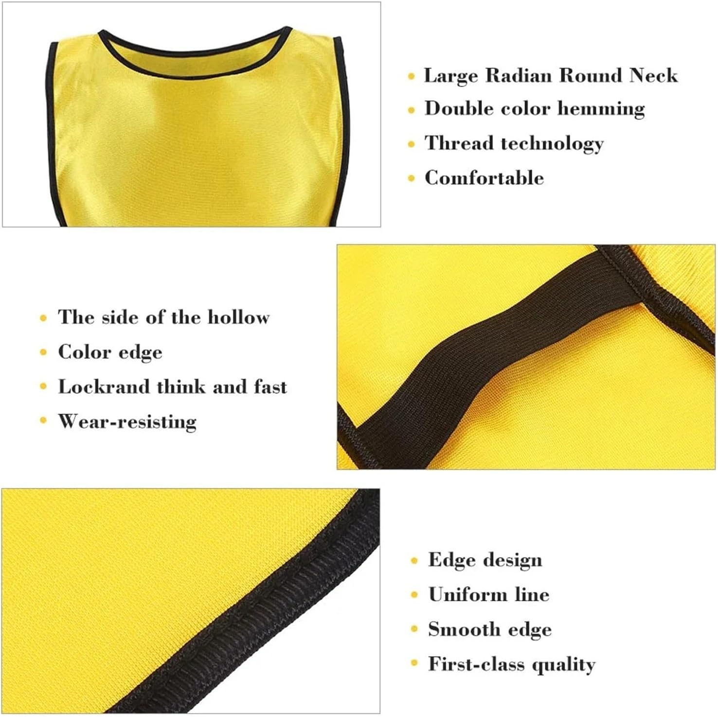 6 PCS Football Vest for Outdoor Sports Training Lightweight Breathable