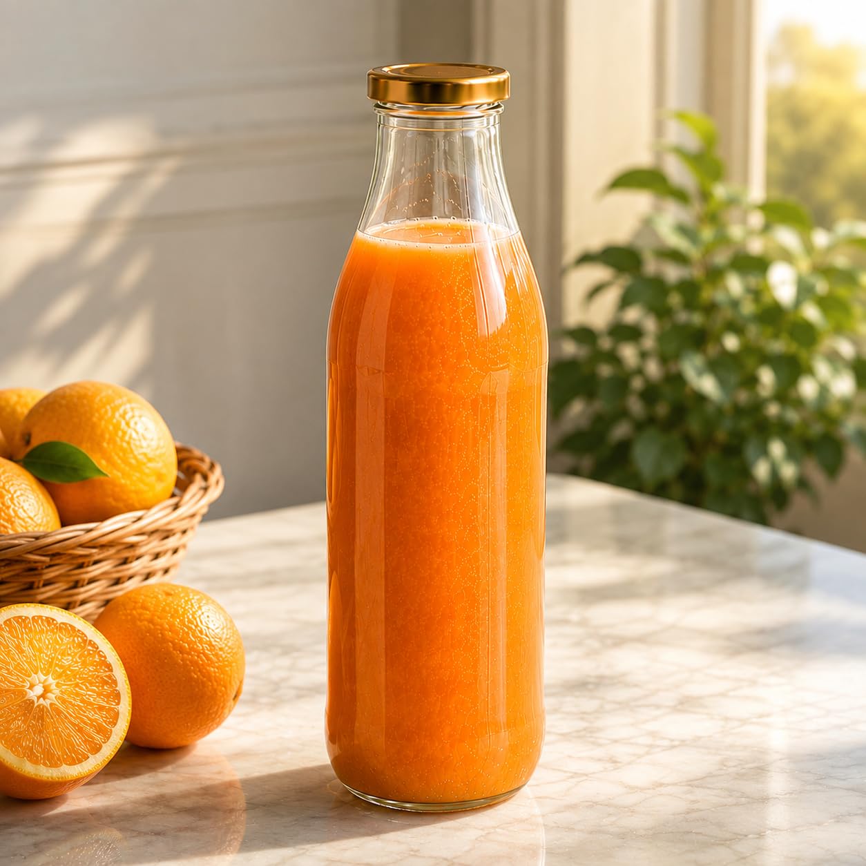 Pure Source India Glass Bottle - 1L Airtight -1