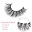 False Eyelashes Natural Look Clear Band Mink Lashes 5D Cat Eye Lashes Wispy Faux Mink Strip Lashes Pack by Kiromiro