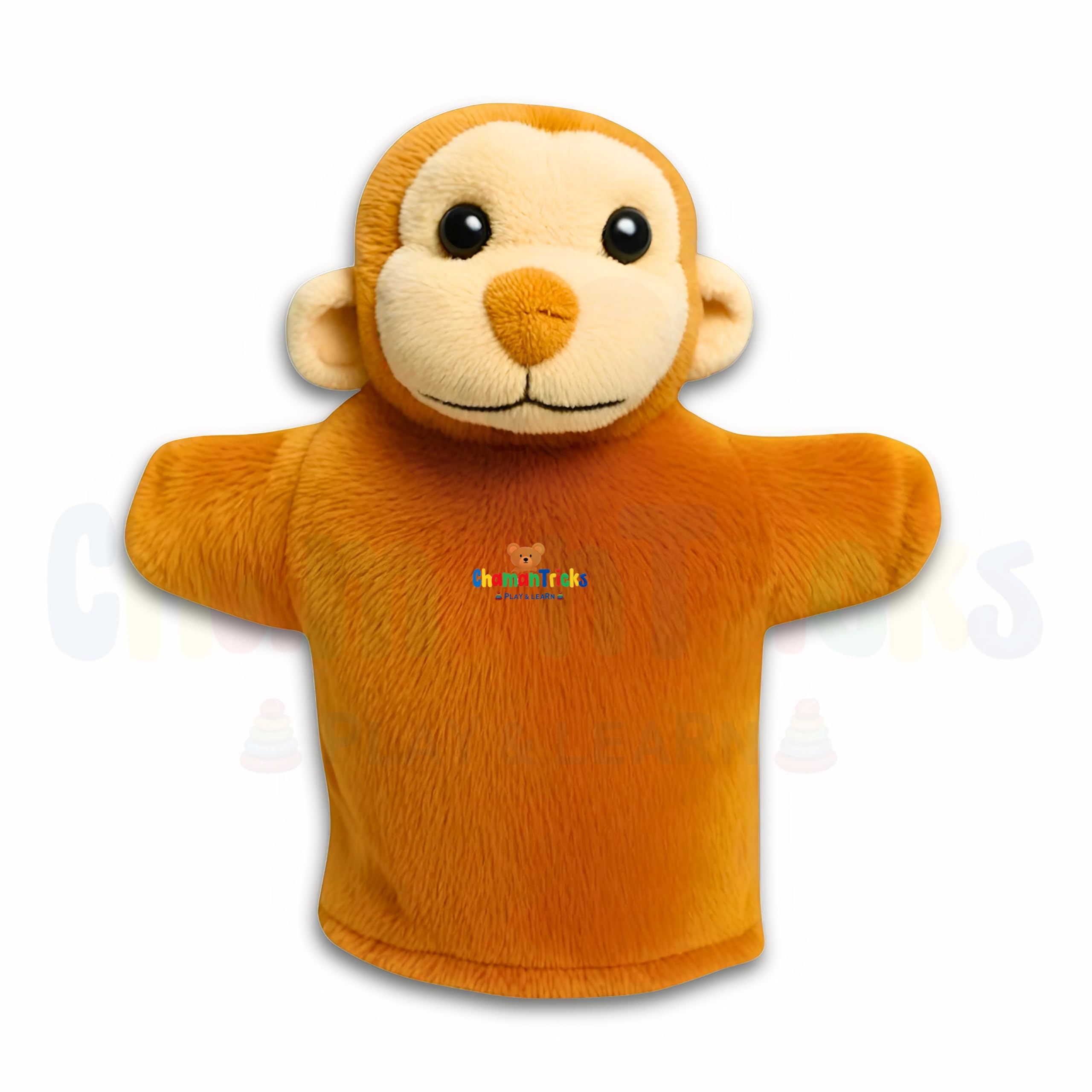 Chamantricks Storytelling Plush Puppets | Tiger | Lion | Monkey | Dog | Rabbit | Animal & Bird Hand Puppets for Kids (New Pack of 5) 2
