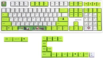 108/127 Keys Christmas OEM Profile Dye Sublimation PBT Keycaps for Cherry RGB MX Mechanical Keyboard Gaming Replace 108 Keys