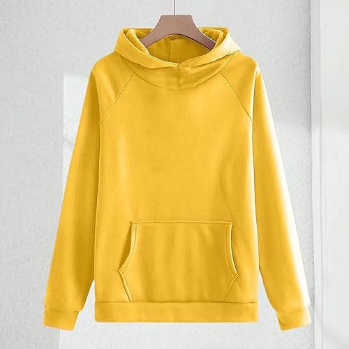 Teen Girls Boys 2 Piece Sweatsuit, Cotton Blend Fleece Activewear Set Pullover Crewneck Hoodie and Jogger Sweatpants(Gold,13-14 Years)