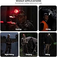 Vista 7 de Coon - Luces de caza para Coyotes Hog Predators, 10 W recargable e impermeable IPX5, 6 modos de iluminación, 45000LUX LED de 4