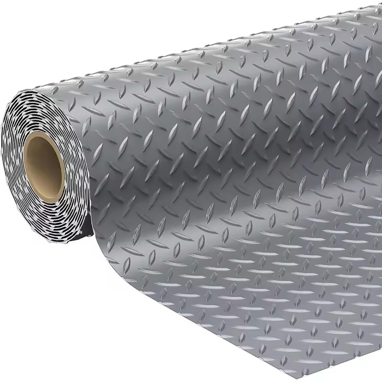 Gumowa mata podłogowa w rolce | Wielokolorowy 1x1-15m Zastosowanie: garaż, magazyn, siłownia, laboratorium(Grey,1x15m)