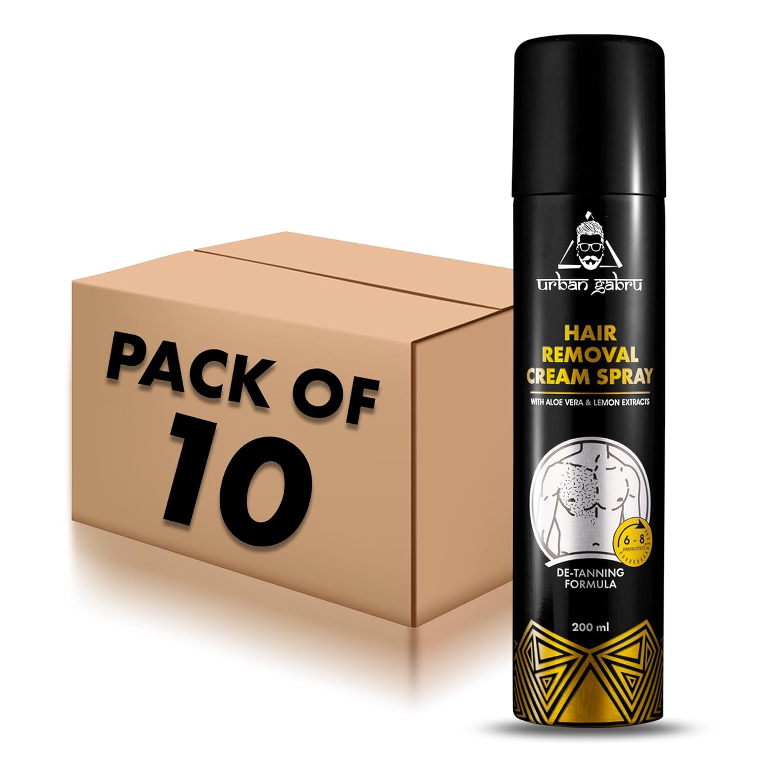 Buy Urbangabru Hair Removal cream Spray (200 ML * 10) (Pack of 10