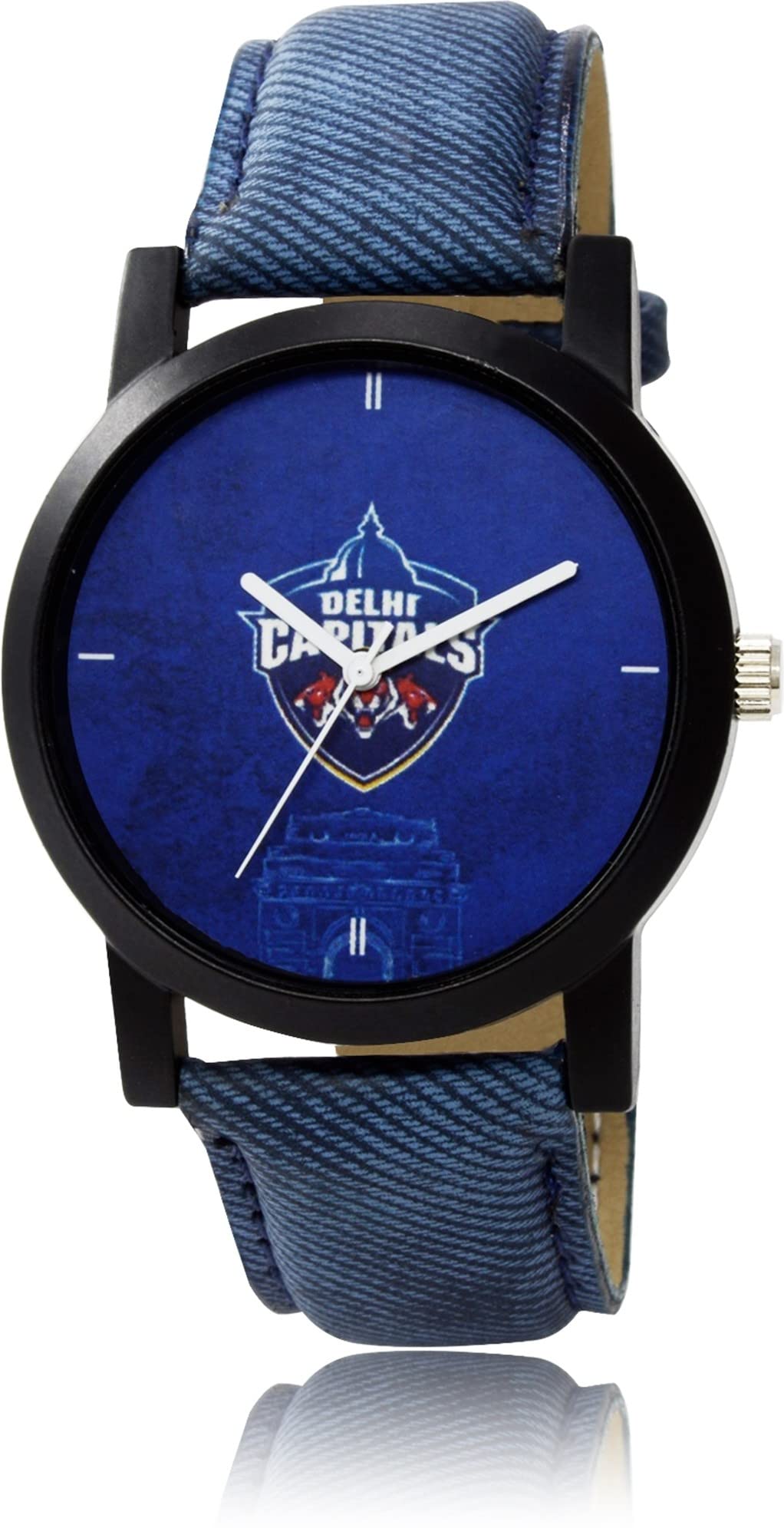 FEMEO IPL Cricket Fans Delhi Capital (DC) Leather Belt Watches for Men & Boys (B0BBR541HW) Amazon Price History, Amazon Price Tracker