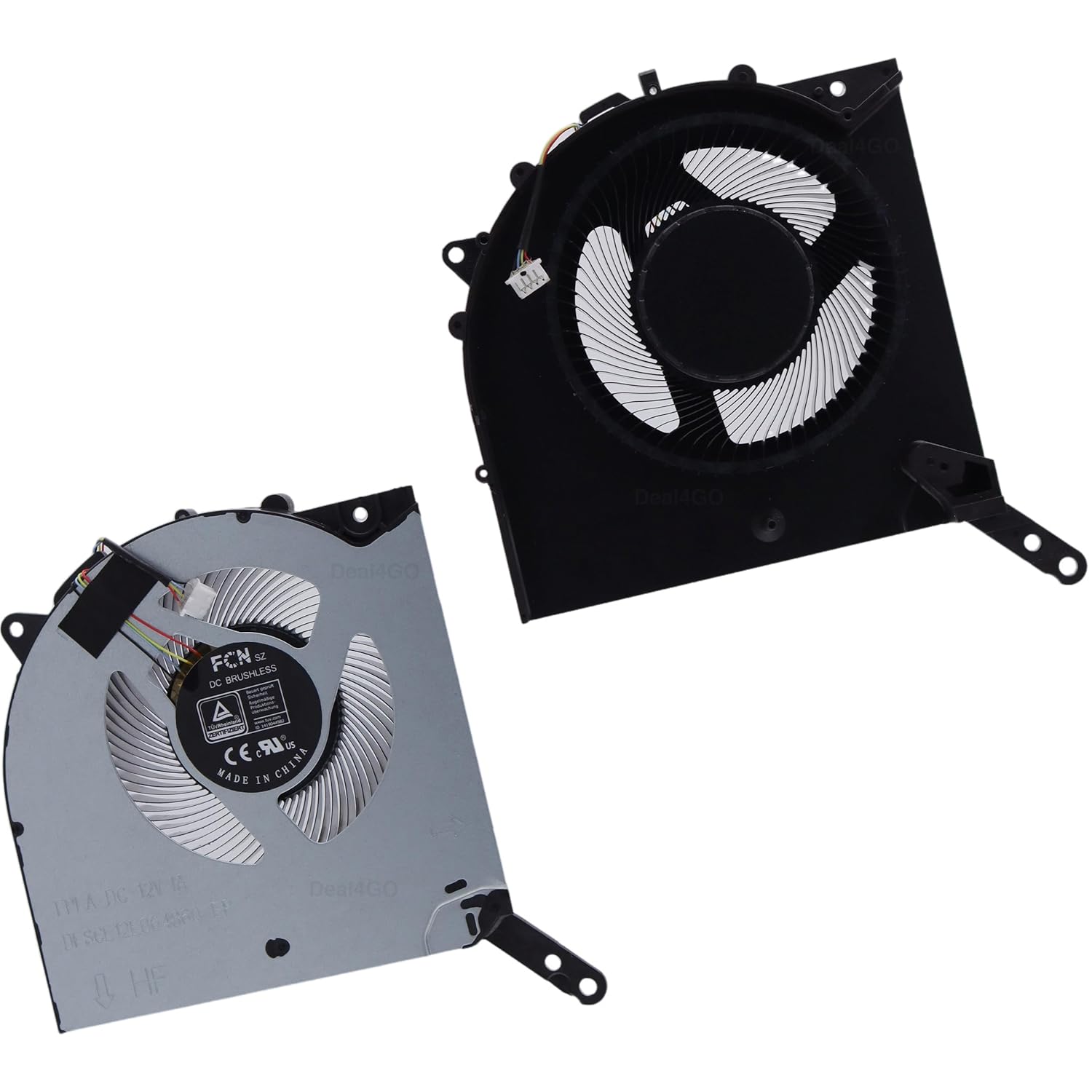 Deal4GO 12V CPU & Graphics GPU Cooling Fan 5H40S20520 replacement for Lenovo Legion Pro 5 16ARH7H 15IAH7H 16IAH7 R9000P Y9000P Gen 7 2022, Black