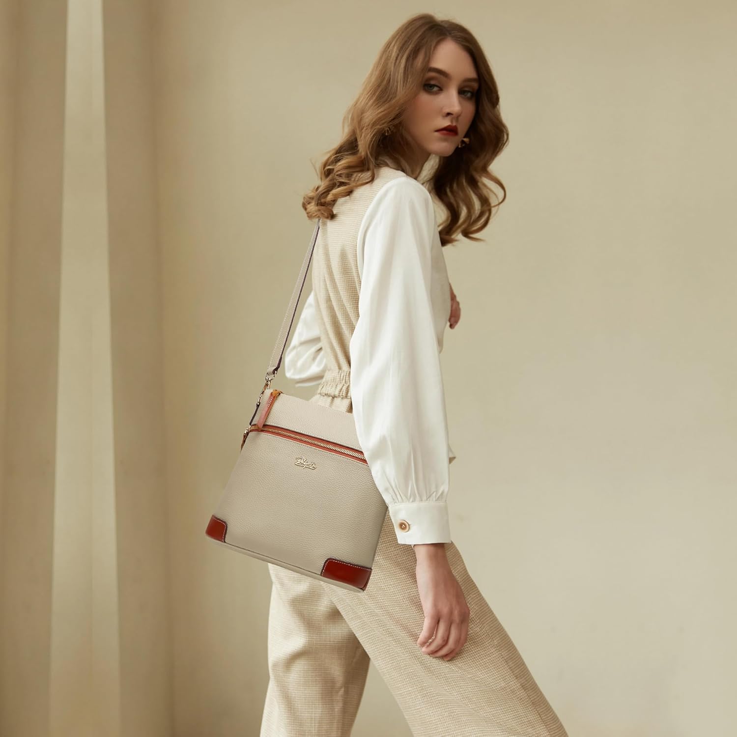 BOYATU Leather Crossbody Bag for Women: Designer Shoulder Purse for Travel - Trendy Genuine Leather Handbag for Everyday - Image 2